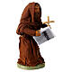 Friar, Neapolitan nativity figurine 10cm s3