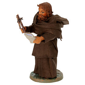 Friar, Neapolitan nativity figurine 10cm