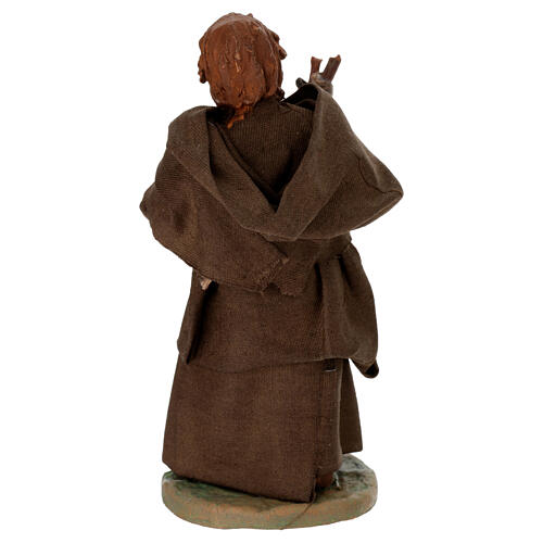 Friar, Neapolitan nativity figurine 10cm 4