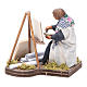 Woman painting, Neapolitan nativity figurine 10cm s2