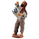 Fisherman with anchovy basket 10cm, Neapolitan figurine s2