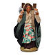 Woman carrying fabric, Neapolitan nativity figurine 10cm s1