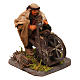 Knife grinder with wooden stall, Neapolitan nativity figurine 10cm s3