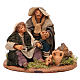 Scene of mercy, Neapolitan nativity figurine 10cm s1