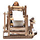 Man with loom, Neapolitan nativity figurine 10cm s1
