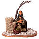 Man with seed sack and tree, Neapolitan nativity figurine 10cm s2