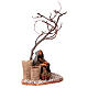 Man with seed sack and tree, Neapolitan nativity figurine 10cm s4