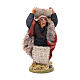Man with jute sack, Neapolitan nativity figurine 10cm s1