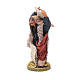 Man with jute sack, Neapolitan nativity figurine 10cm s2
