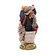 Man with jute sack, Neapolitan nativity figurine 10cm s3