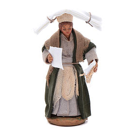 Woman with handkerchiefs, Neapolitan nativity figurine 10cm