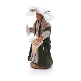 Woman with handkerchiefs, Neapolitan nativity figurine 10cm