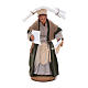Donna con fazzoletti 10 cm presepe napoletano s1