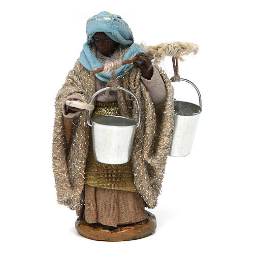 Wayfarer woman, Neapolitan nativity figurine 10cm 1