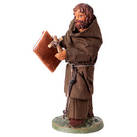 Friar, Neapolitan nativity figurine 12cm