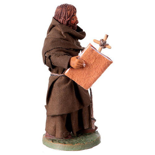Friar, Neapolitan nativity figurine 12cm 3
