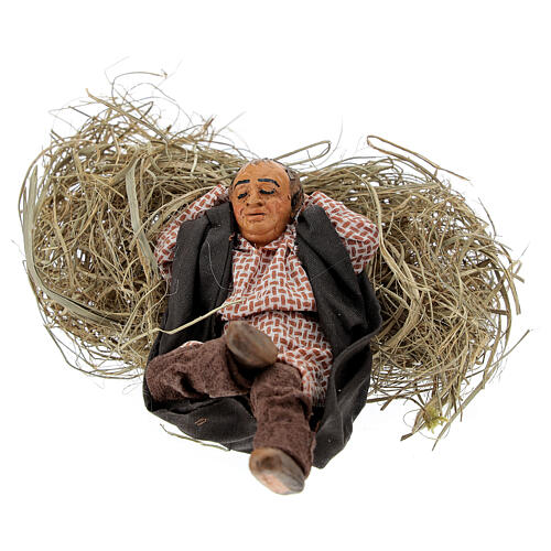 Dormeur allongé 10 cm crèche Naples 1
