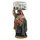 Donna con gabbia e cesto 10 cm presepe napoletano s2