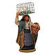 Donna con gabbia e cesto 10 cm presepe napoletano s3