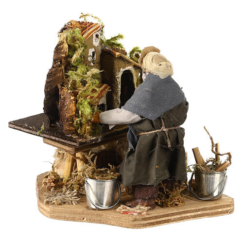 Artesão de presépio para presépio Nápoles com figuras de 10 cm de altura média 2
