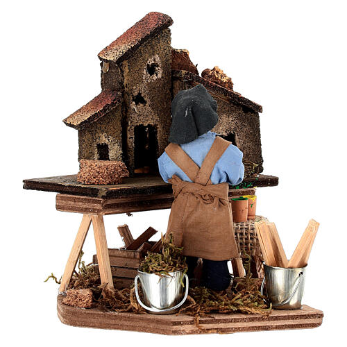 Artesão de presépio para presépio Nápoles com figuras de 10 cm de altura média 3