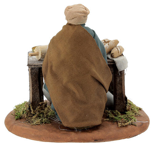 Donna che impasta 10 cm presepe Napoli 4