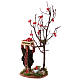 Man with apple basket and tree for Neapolitan Nativity 10 cm s2