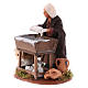 Woman kneading with wooden stall, Neapolitan nativity figurine 12cm s2