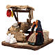 Cured meat seller, sitting Neapolitan nativity figurine, 10cm s2