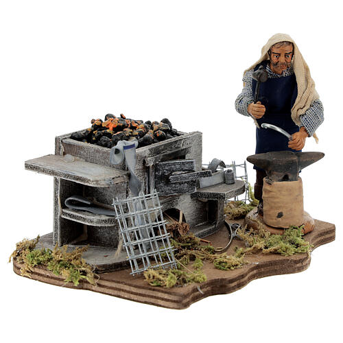 Fabbro con fucina 10 cm presepe napoletano 3