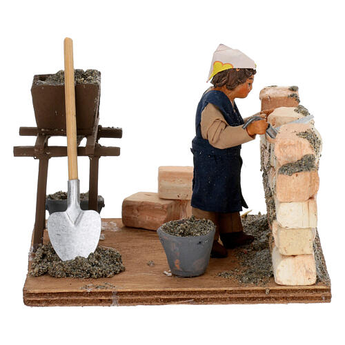 Muratore 10 cm presepe napoletano 1