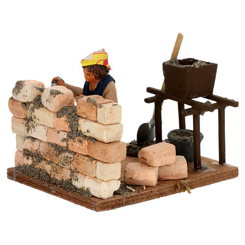 Muratore 10 cm presepe napoletano 3