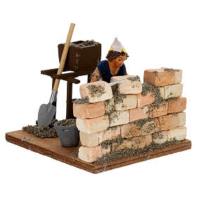 Builder, Neapolitan nativity figurine, 10cm
