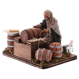 Cooper with oils for Neapolitan nativity, 10cm