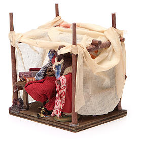Mercante moro con tenda 10 cm presepe Napoli