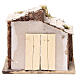 Cabana presépio Nápoles madeira e cortiça 17x20x16 cm s4