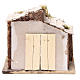 Stable for Neapolitan nativity scene in cork and wood 17x20x16cm s4