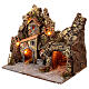Ambiente illuminato presepe Napoli fontana 35x40x22 cm s3
