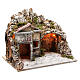 Capanna con case e effetto fuoco 50x43x40 cm s3