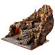 Neapolitan nativity scene village with cave and fountain 40x34x40 cm s2