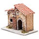 House in cork and resin for Neapolitan nativity 15x15x11cm s2