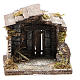 Wooden stable for Neapolitan nativity 13x12x11cm s1