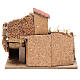 Composition maisons liège bois crèche Naples 20x23x20 cm s4
