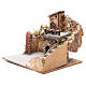 Composizione case sughero legno presepe Napoli 20x23x20 cm s2