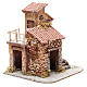 Casetta resina e legno presepe napoletano 25x22x20 cm s3