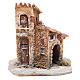 House in wood and resin for nativity scene, 15x12x15cm s1