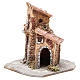 House in wood and resin for nativity scene, 15x12x15cm s2