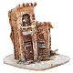 House in wood and resin for nativity scene, 15x12x15cm s3