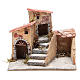 Composition of houses for cork and resin Nativity scene, 19x20x18cm s1