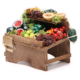 Desk with unpackaged fruits 8x9x7cm Naples Nativity